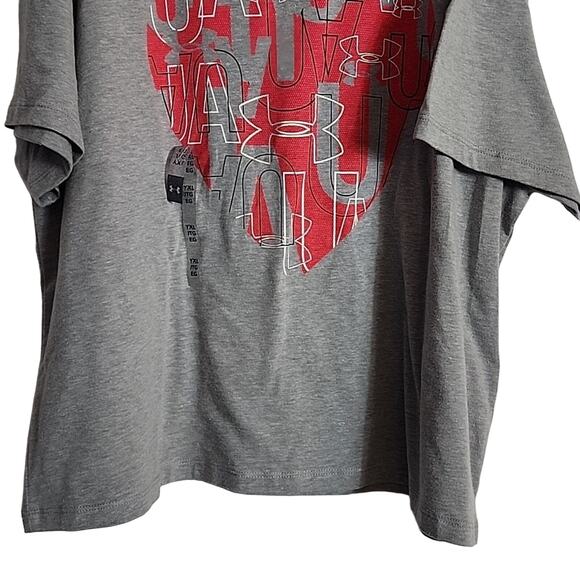 Under Armour Gray Loose Fit Heat Gear Top, Girls XL, NWT - Picture 3 of 8